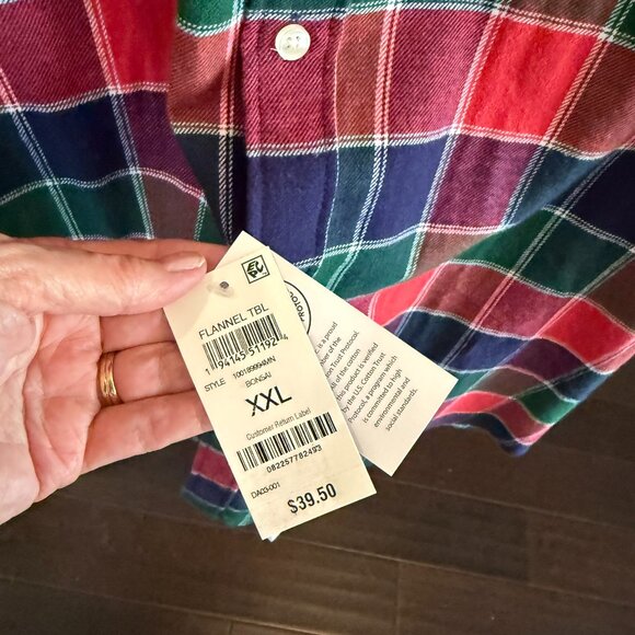 Club Room Men's Cotton Flannel Button-Down Shirt - Picture 7 of 8